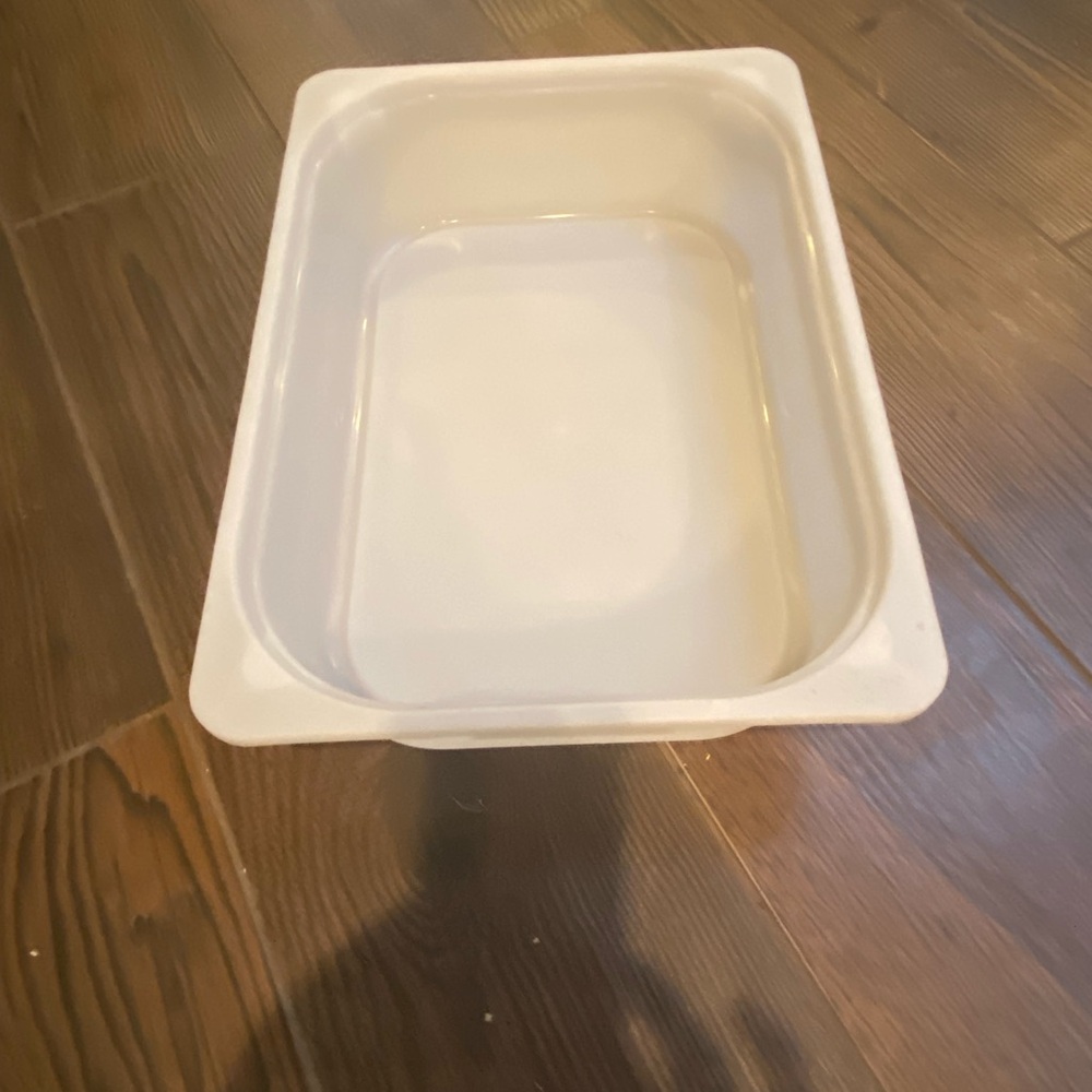 Lot of Two IKEA Trofast White Storage Bins- Clear - Picture 2 of 8